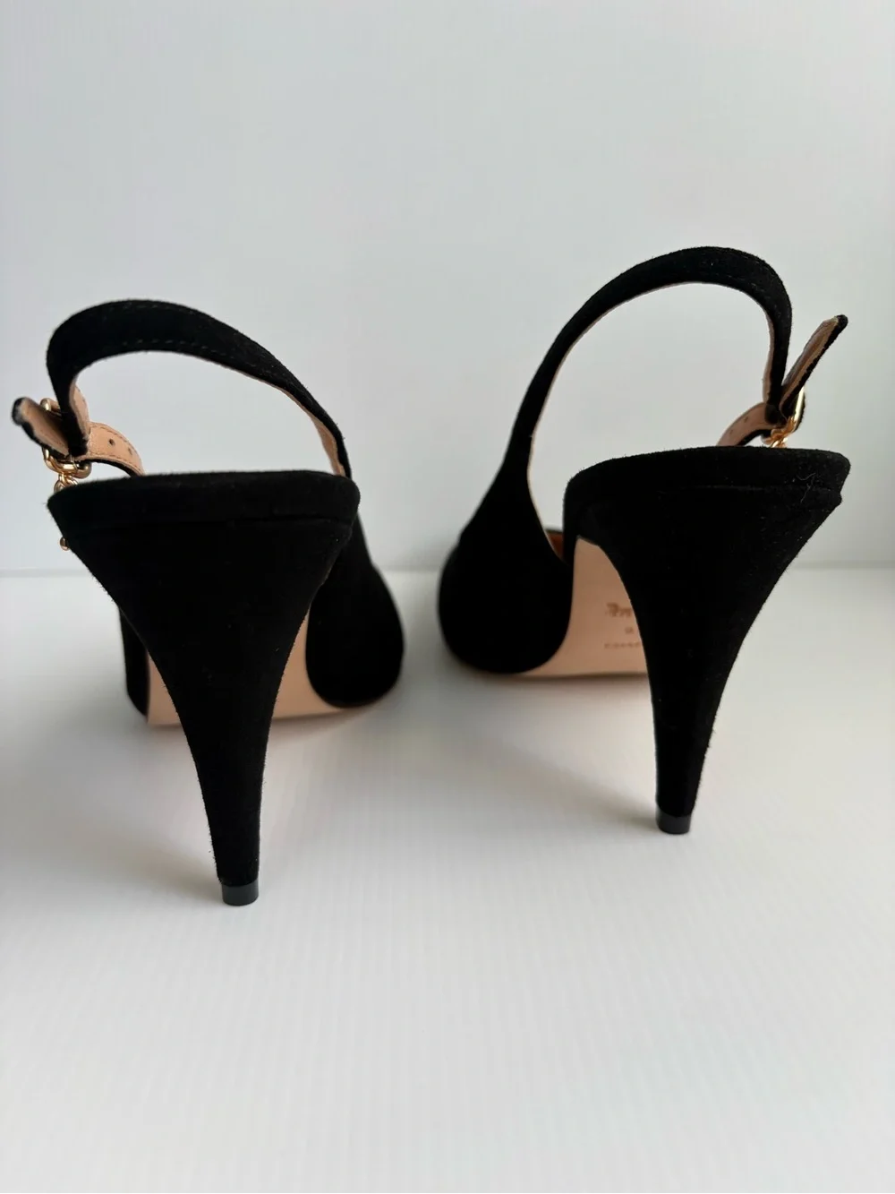 Coach Sutton Suede Slingback  Pumps/Heels  Size 9.5 Black NWOT